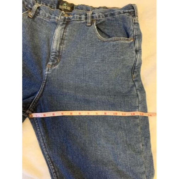 Redhead Men's Fleece Lined Hunting Winter Denim Blue Jeans 40 X 29 - Picture 10 of 11